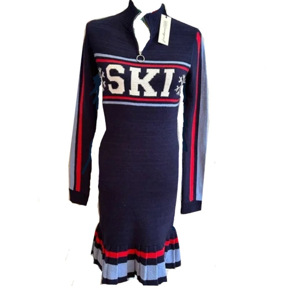 Brand New Freshman 1996 "Ski" Long Sleeve Sweater Dress